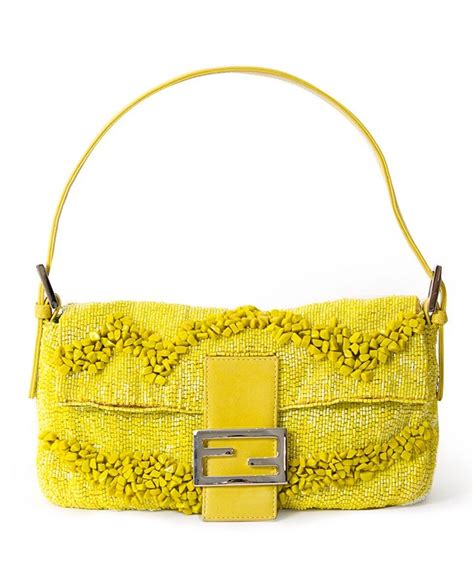 vintage fendi handbag yellow|pre owned fendi handbags.